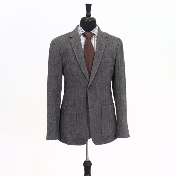 Club Monaco 40R Gray HB 2-Button Sport Coat Blazer Jacket G247